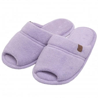 Pantufa Atoalhada Aberta: Conforto Flexível para Seus Pés