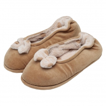 Sapatilha Flexível em Pelúcia Poá com Plush