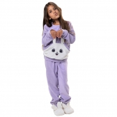 Pijama Microsoft Coelho Infantil - Lilás