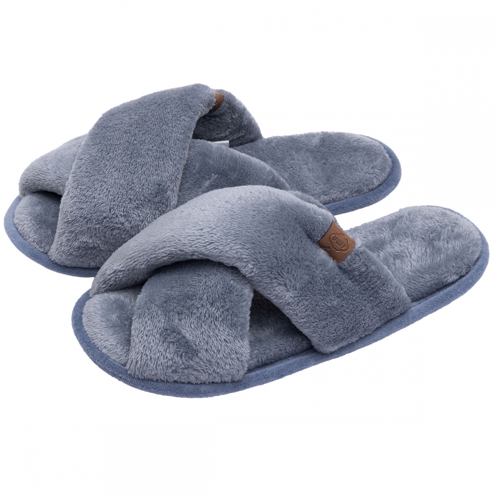 Pantufa Flexível em Pelúcia - Indigo