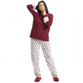 Pijama em Pelúcia Estampada com Microsoft