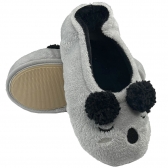 Sapatilha Flex Puff Kids Pelúcia Plush Coala Unissex - Preto