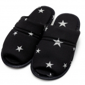 Pantufa Aberta em Modal Summer Antiderrapante - Preto