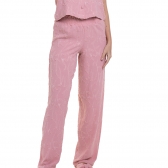 Conjunto Jacquard Com Elastano - Rosa
