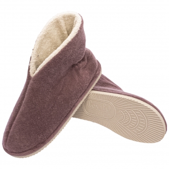 Bota Sola Plana em Atoalhado com Melton