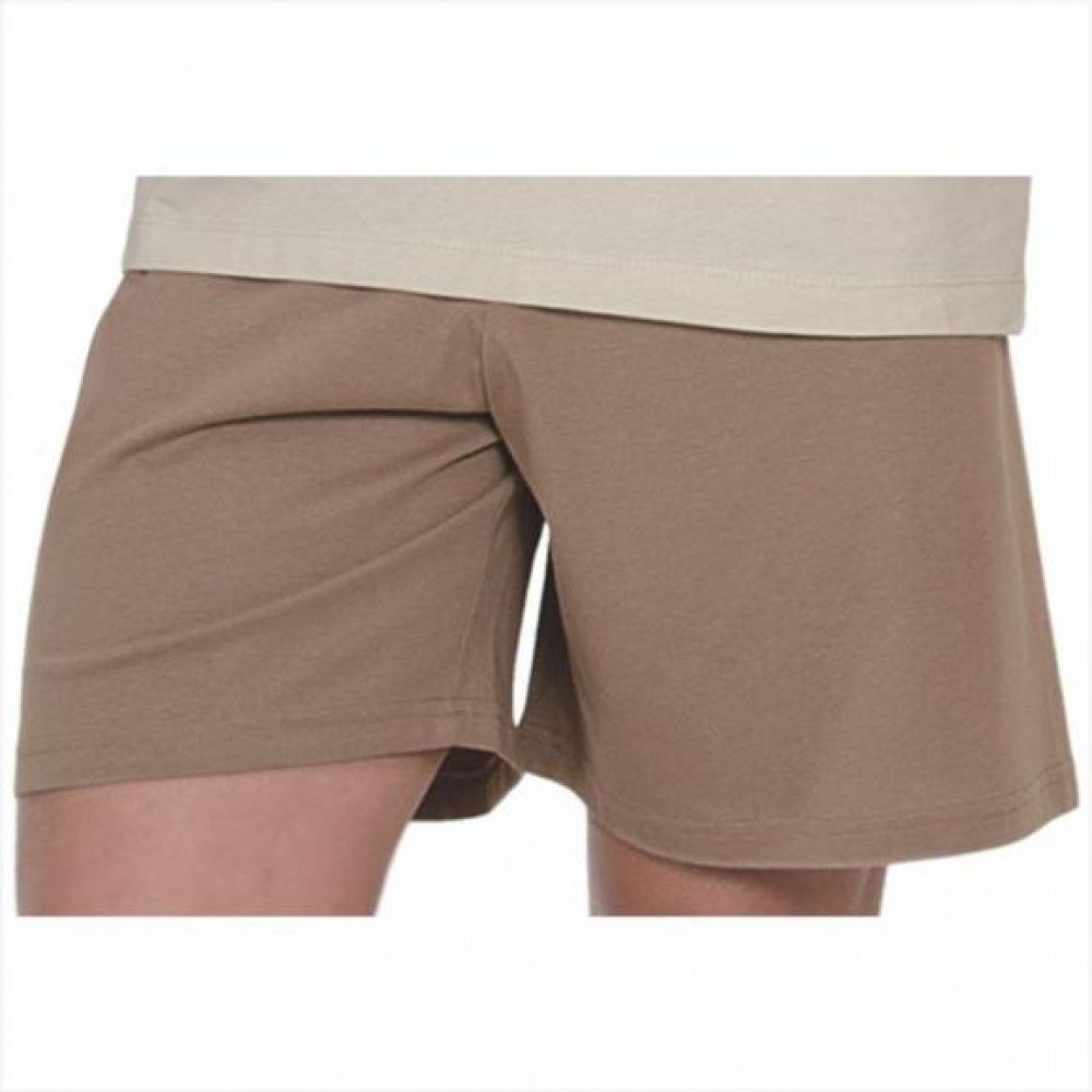 Short Malha 100% Algodão Masculino - Caqui