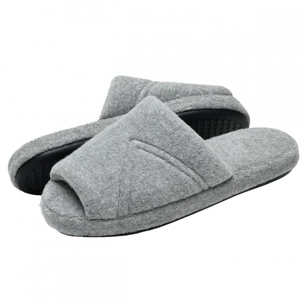 Pantufa PUFF Masculina Atoalhada Lavável à Máquina - Mescla