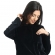Conjunto em Plush com Bolso - Preto