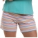 Short Doll de Manga em Viscolycra Listrado - Verde