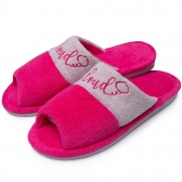 Pantufa Aberta Anatômica Levite em Atoalhado - Pink