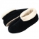 Pantufa Bota Feminina em Plush com Unifloc - Puff - Preto