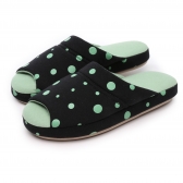 Pantufa Comfort em Malha Poá - Preto