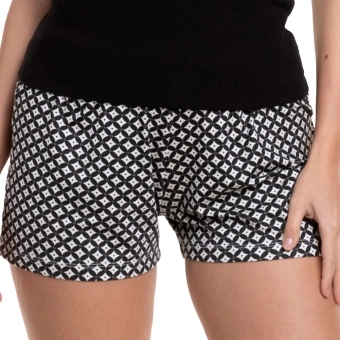 Short Doll de Alcinha em Ribana e Viscolycra Estampada