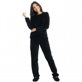Conjunto em Plush com Bolso - Preto