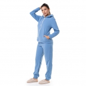 Conjunto Microsoft Liso Zíper - Indigo