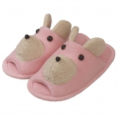 Chinelo Atoalhado Flexível Urso Carinhoso - Infantil - Rosa