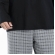 Pijama malha xadrez Masculino - PRETO