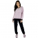 Pijama em Plush com Pelúcia Trabalhada - Preto/Rosa