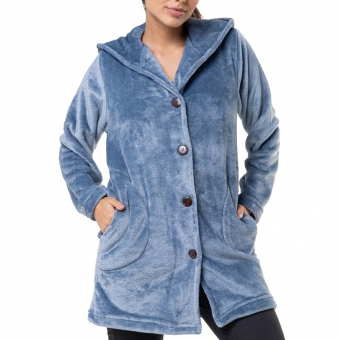 Casaco de Pelúcia com Capuz