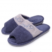 Pantufa Aberta Anatômica Levite em Atoalhado - Indigo