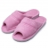 Pantufa Feminina Anatômica Atoalhada Puff - Rosa