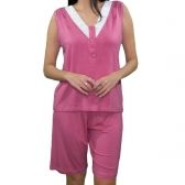Bermudoll Viscolycra Lisa com Renda - Goiaba