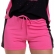 Short Doll Viscolycra Lisa com Estampa Localizada - Preto