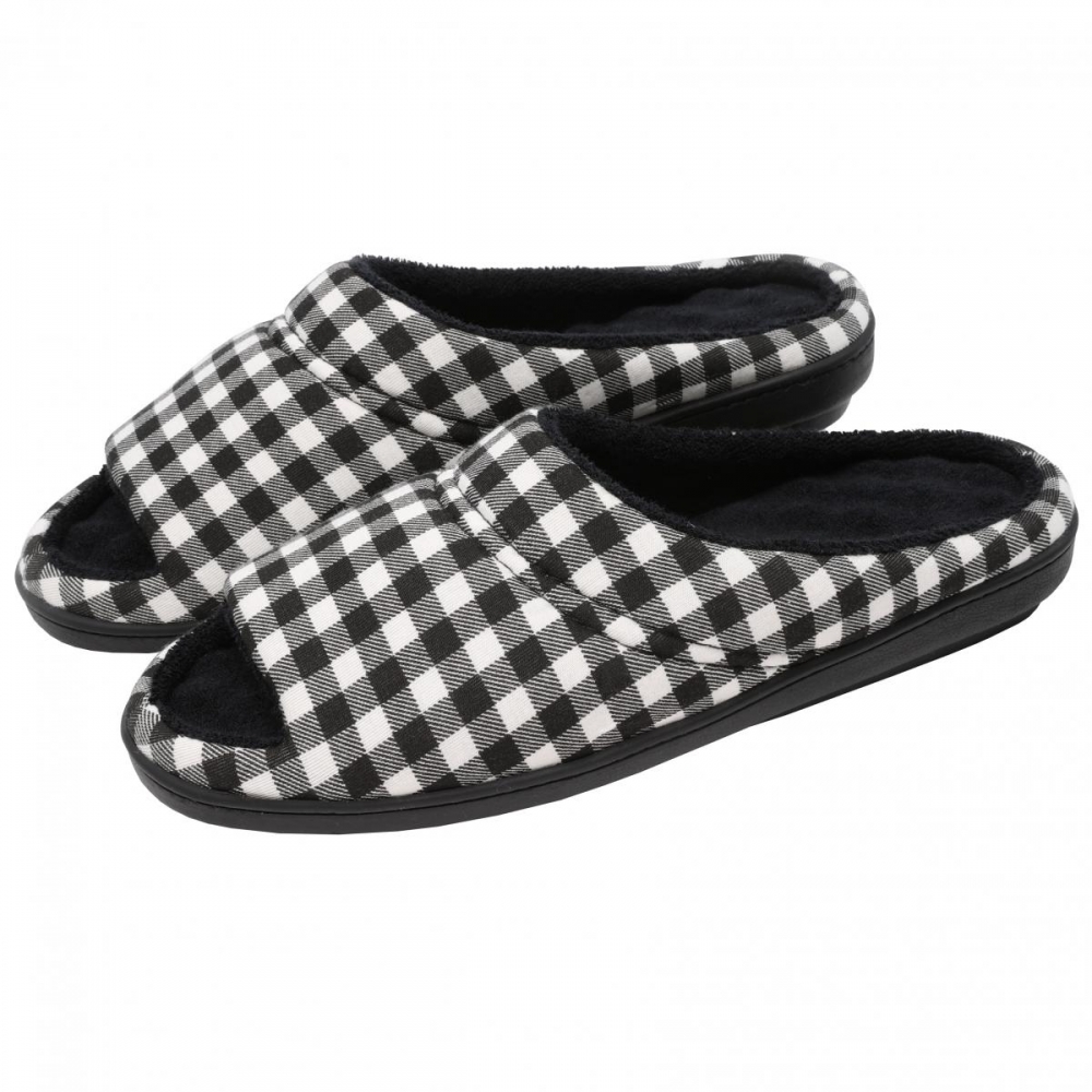 Pantufa Elegance Anatômica em Atoalhado e Viscolycra Xadrez Unissex