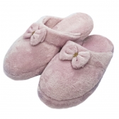 Pantufa Comfort em Pelúcia Lisa - Rosa