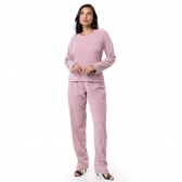 Conjunto em Ultrasoft Comfy Itália Liso - Marrom
