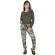 Conjunto em Moletinho com Calça Camuflada - Verde