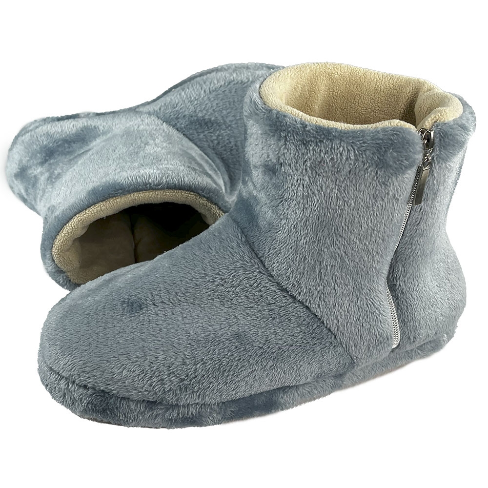 Bota Confort Puff Anatomic Zipper Pelúcia Quechua Fleece - Indigo