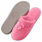 Pantufa Anatômica Plush com Laço Cetim PUFF - Rosa