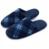 Pantufa Anatômica Ultrasoft Xadrez Masculina - Marinho