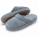 Pantufa Comfort em Plush Liso Lavavel à Máquina Puff - Mescla