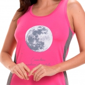 Camisola em Viscolycra Lisa com Estampa Localizada - Pink