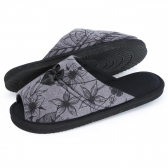 Pantufa Levite em Malha Floral - Chumbo