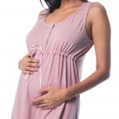 Camisola Gestante em Viscolycra Listrada - Amora