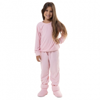 Pijama Ultrasoft Quadriculado Infantil