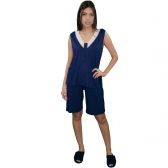 Bermudoll Viscolycra Lisa com Renda - Marinho