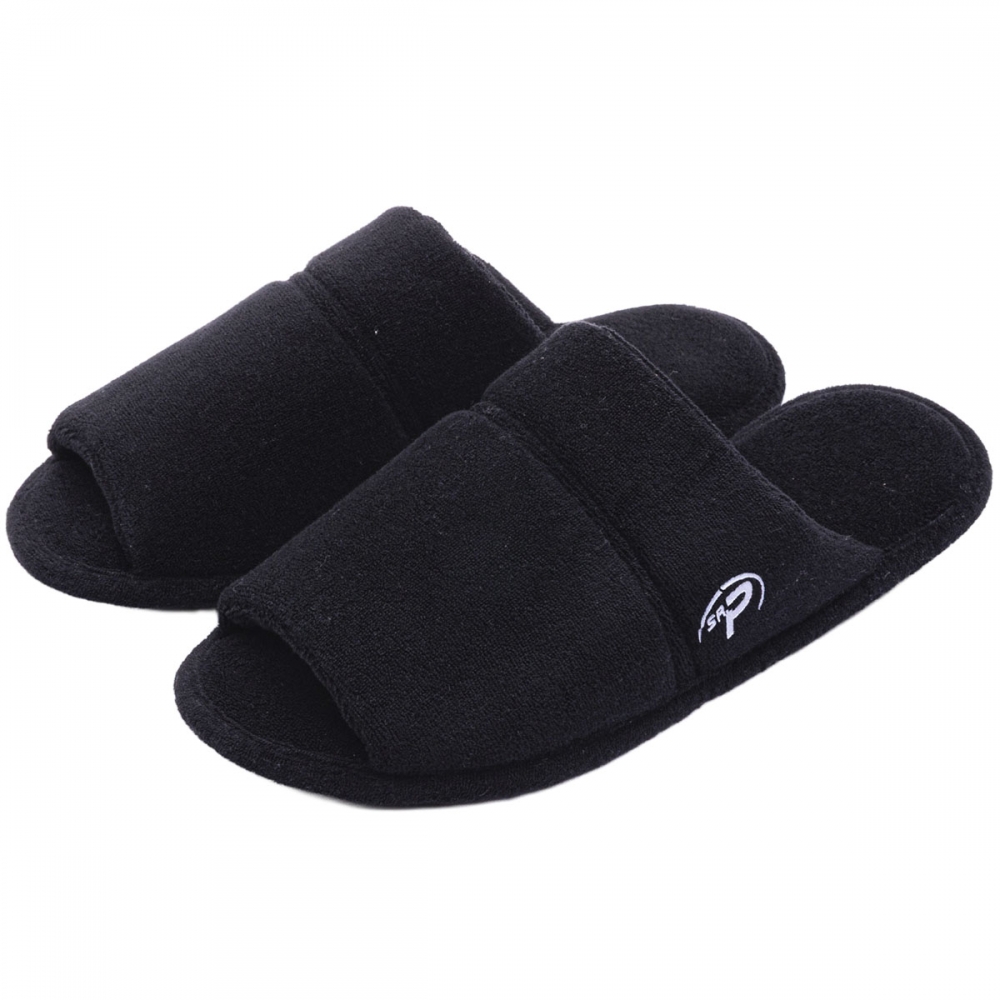 Pantufa Eva Atoalhada Masculina Sr. P - Preto