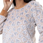 Pijama Pelúcia Jacquard Coração