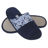 Pantufa Anatomic Flex Soft Atoalhado Pala Modal Summer - Marinho