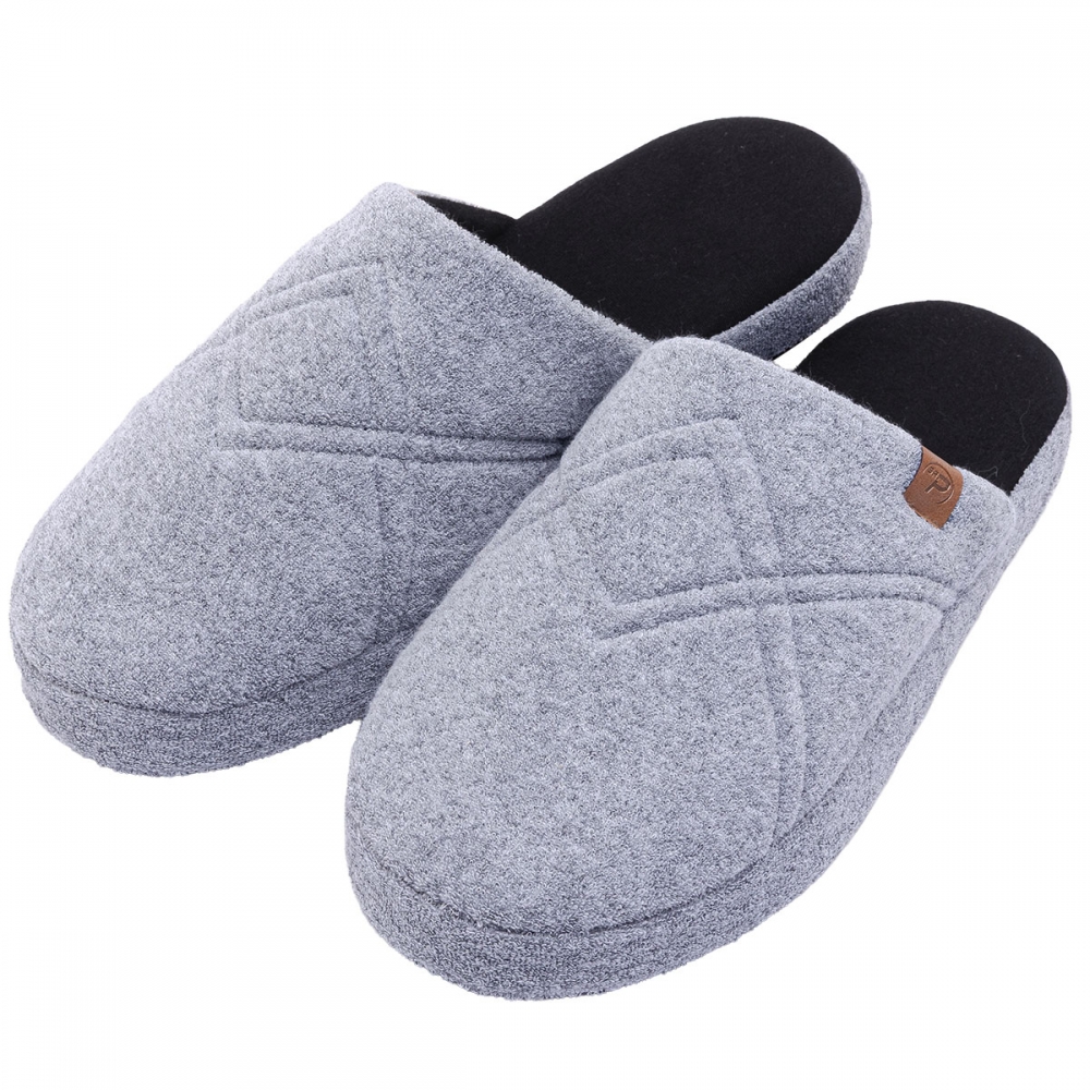 Pantufa Masculina Comfort Anatomic Atoalhada Algodão - Mescla