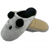 Pantufa Flexível Puff Plush Coala - Preto