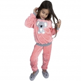 Pijama Puff Kids Pelúcia Fleece Coala Infantil Unisex - Pétala