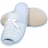 Pantufa Flexível Malha Viscolycra Estampa Listra Infantil - Mescla