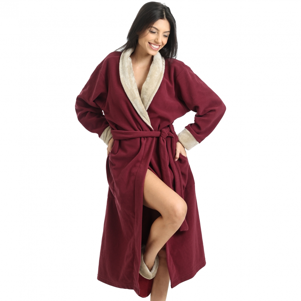 Robe Microsoft com Pelúcia - Bordô