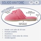 Pantufa Anatômica Plush com Laço Cetim PUFF - Preto
