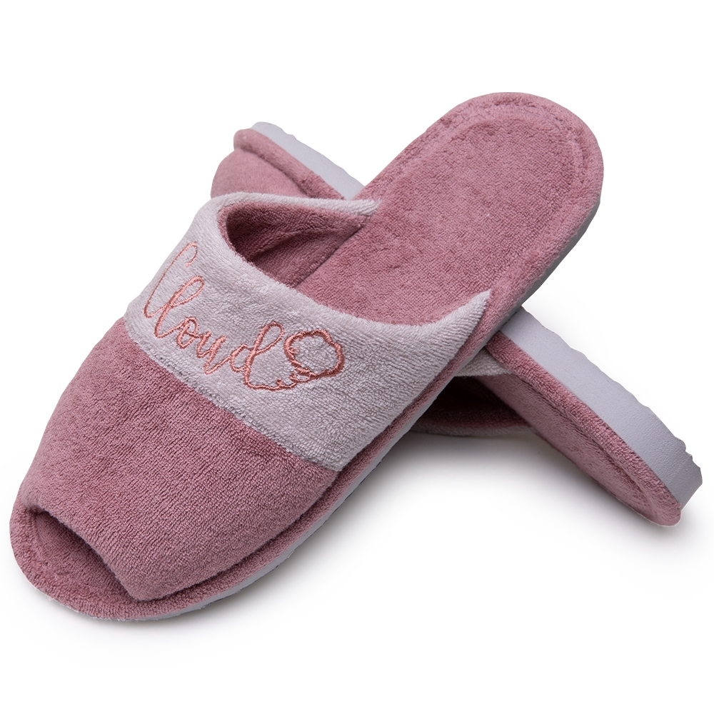 Pantufa Aberta Anatômica Levite em Atoalhado - Amora